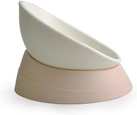 کاسه غذای شیب دار دو منظوره سگ و گربه، ظرف غذای گربه، کاسه سگ، ظروف استریل حیوانات خانگی، لوازم غذا و آب