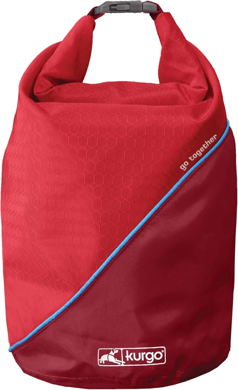 کیف مسافرتی غذای سگ کورگو | ظرف نگهداری غذای مسافرتی حیوانات خانگی | لوازم جانبی مسافرتی سگ برای کمپینگ | تمیز کردن آسان | بدون BPA | تاشو | ظرفیت 2.2 کیلوگرم | کیف حمل غذای خشک | آبی ساحلی و قرمز فلفلی