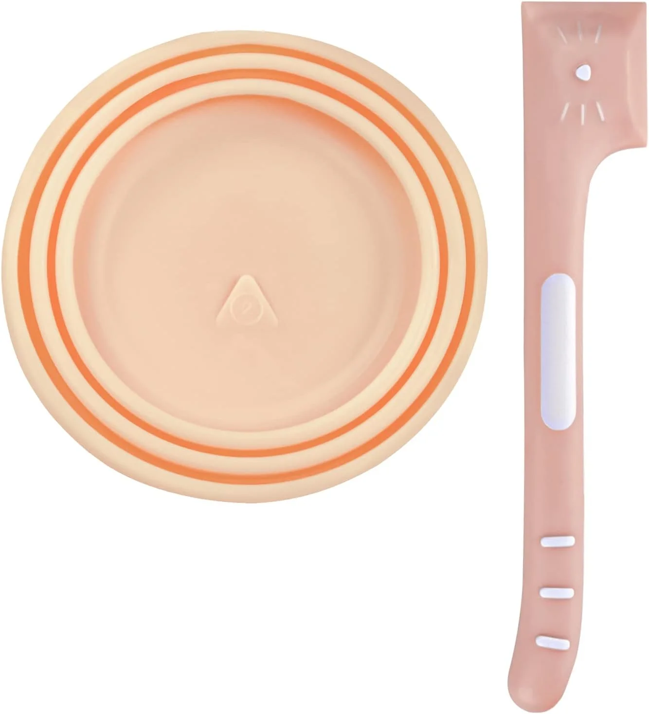 قاشق کنسرو غذای حیوانات خانگی Liatinbo، اسکوپ غذا و کاردک کنسرو برای سگ و گربه (روکش صورتی کنسرو + قاشق)