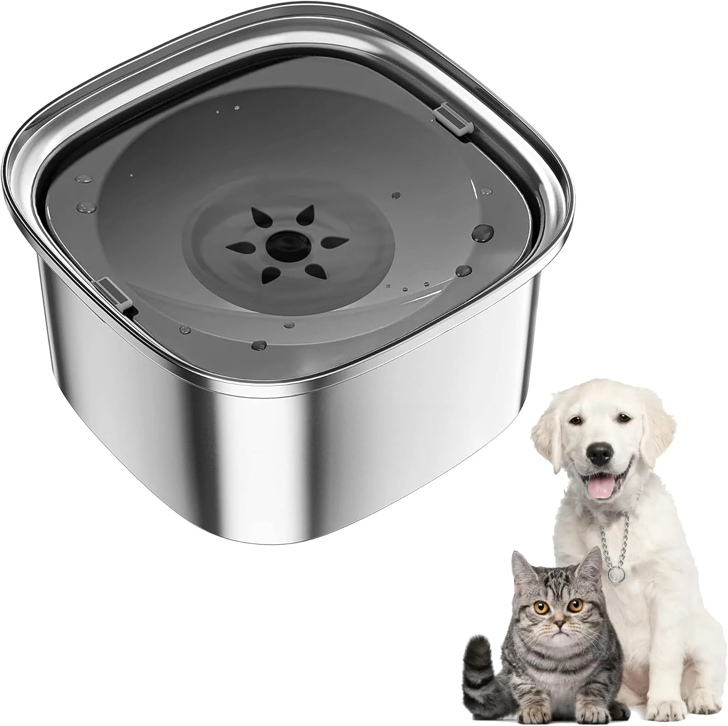 کاسه آب سگ 3 لیتری 3000 میلی لیتری، کاسه استیل ضد زنگ سگ بدون ریزش، ظرف آب و غذای بزرگ سگ، ظرف آبخوری آهسته، ظرف آب ضد ریزش مناسب سفر و خودرو برای سگ و گربه کاسه آب سگ 3 لیتری 3000 میلی لیتری، کاسه استیل ضد زنگ سگ بدون ریزش، ظرف آب و غذای بزرگ سگ، ظرف آبخوری آهسته، ظرف آب ضد ریزش مناسب سفر و خودرو برای سگ و گربه