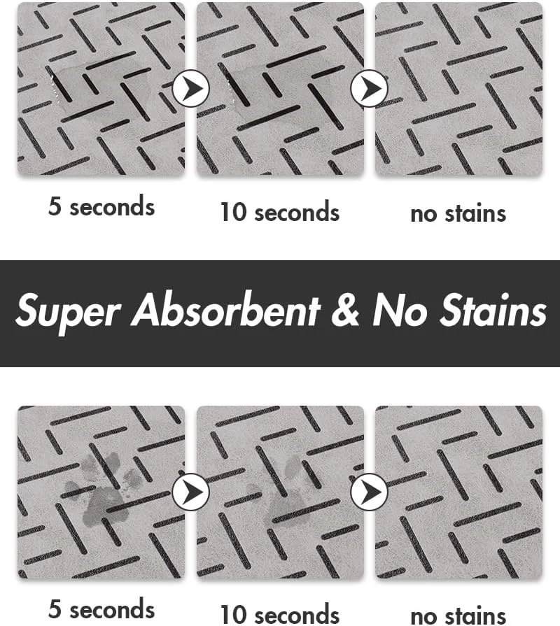 زیرانداز تغذیه حیوانات خانگی MontVoo - زیرانداز سریع خشک شونده برای کاسه غذا و آب سگ - زیرانداز لاستیکی برای غذای سگ - لوازم جانبی سگ - لوازم حیوانات خانگی - کاسه آب سگ برای سگ های بد غذا