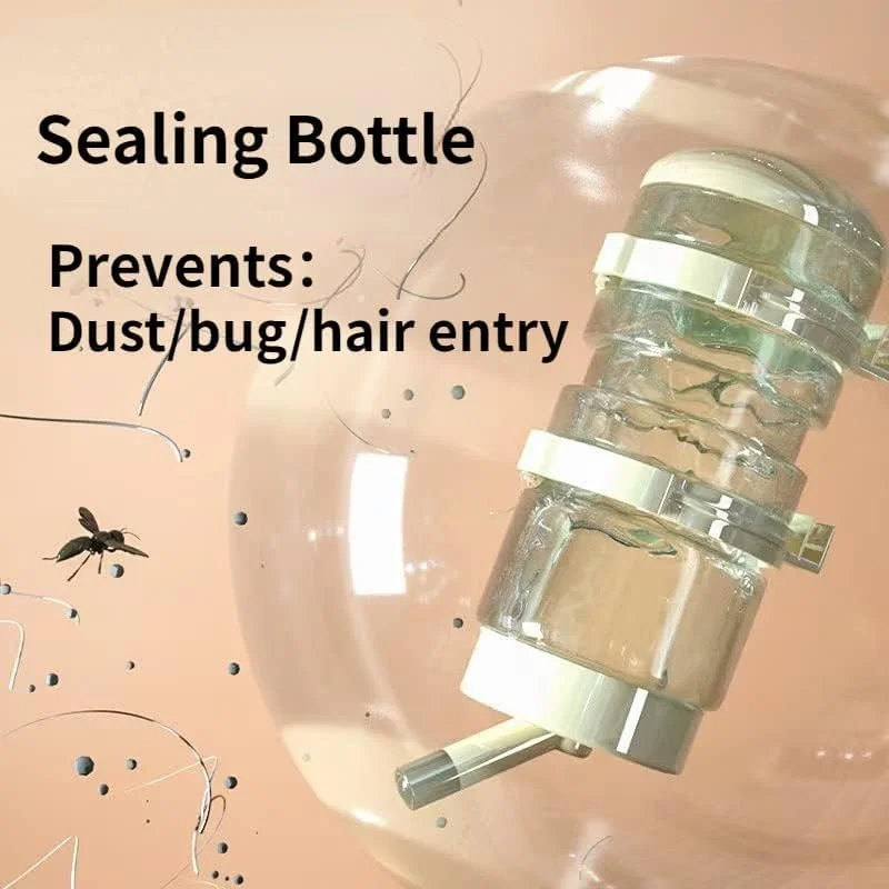 بطری آب سگ NALACAL برای باکس، 400 میلی لیتر، بطری آبخوری توله سگ بدون نشتی، بطری آبخوری بچه گربه، بطری آب جمع و جور حیوانات خانگی، بطری حیوانات خانگی بدون BPA با تغذیه خودکار آب