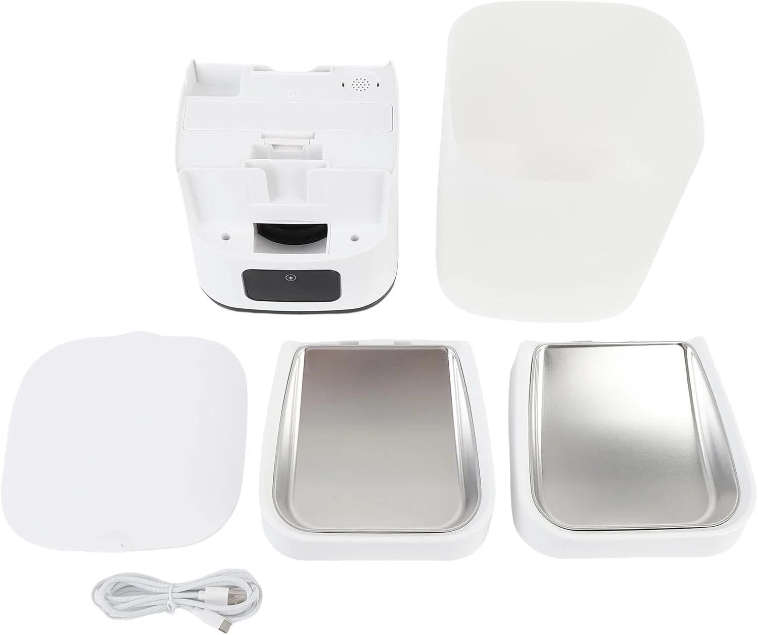 دستگاه غذاده اتوماتیک حیوانات خانگی با وای فای، ظرفیت بزرگ 6 لیتری، کنترل از راه دور، توزیع کننده هوشمند غذا با قابلیت تنظیم زمان و مقدار غذا، مناسب برای حیوانات خانگی در منزل دستگاه غذاده اتوماتیک حیوانات خانگی با وای فای، ظرفیت بزرگ 6 لیتری، کنترل از راه دور، توزیع کننده هوشمند غذا با قابلیت تنظیم زمان و مقدار غذا، مناسب برای حیوانات خانگی در منزل