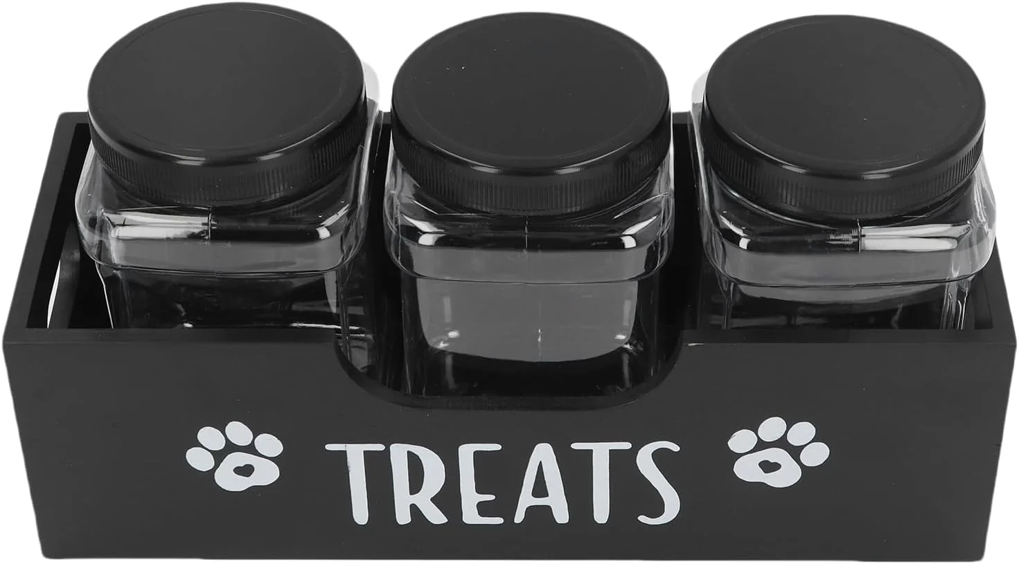 ظرف نگهداری تشویقی حیوانات خانگی، ست کامل شامل ۳ ظرف پلاستیکی بزرگ با گرید غذایی به همراه قفسه نگهداری برای منزل، مسافرت و حیوانات خانگی