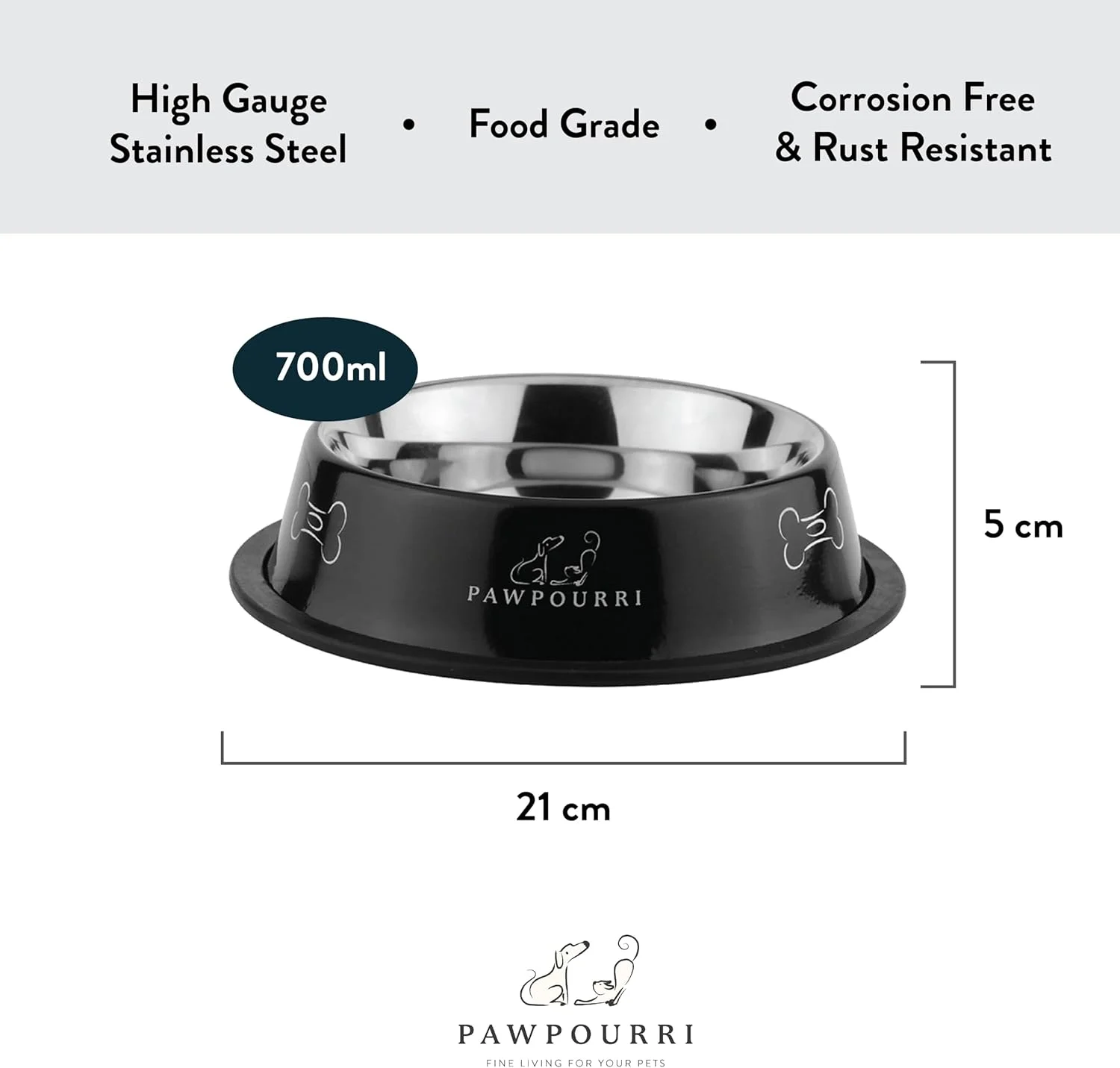 مجموعه کاسه های غذای ضد لغزش برای سگ، گربه و توله سگ، بسته 2 عددی کاسه استیل ضد زنگ (700 میلی لیتر، آبی و زرد) مجموعه کاسه های غذای ضد لغزش برای سگ، گربه و توله سگ، بسته 2 عددی کاسه استیل ضد زنگ (700 میلی لیتر، آبی و زرد)