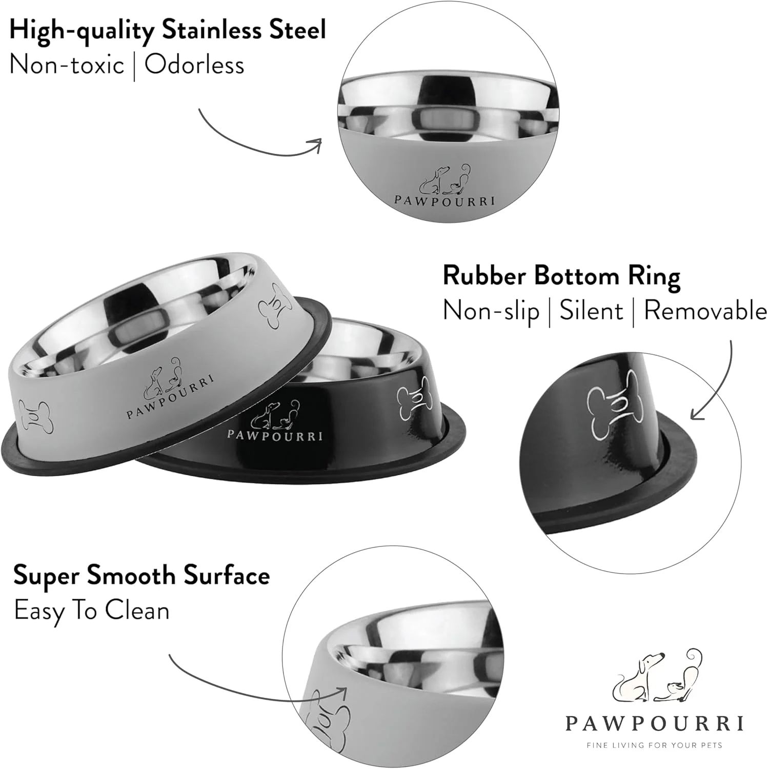مجموعه کاسه های غذای ضد لغزش برای سگ، گربه و توله سگ، بسته 2 عددی کاسه استیل ضد زنگ (700 میلی لیتر، آبی و زرد) مجموعه کاسه های غذای ضد لغزش برای سگ، گربه و توله سگ، بسته 2 عددی کاسه استیل ضد زنگ (700 میلی لیتر، آبی و زرد)