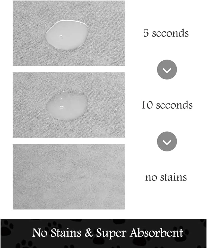 زیرانداز غذای حیوانات خانگی Xspring، زیرانداز جاذب سگ برای کاسه غذا و آب، زیرانداز پخش کننده آب سگ با خشک شدن سریع، لوازم جانبی سگ با طرح پنجه، کاسه آب سگ برای نوشیدنی های پر سر و صدا