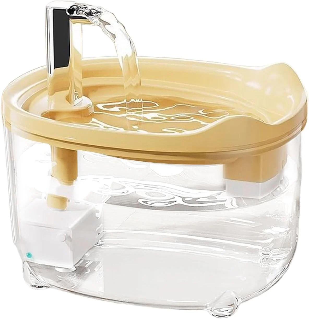 آبخوری اتوماتیک حیوانات خانگی - آبنما برای گربه و سگ - ظرف 1.5 لیتری برای حیوانات کوچک، توله سگ، بچه گربه، مناسب خانه و آپارتمان