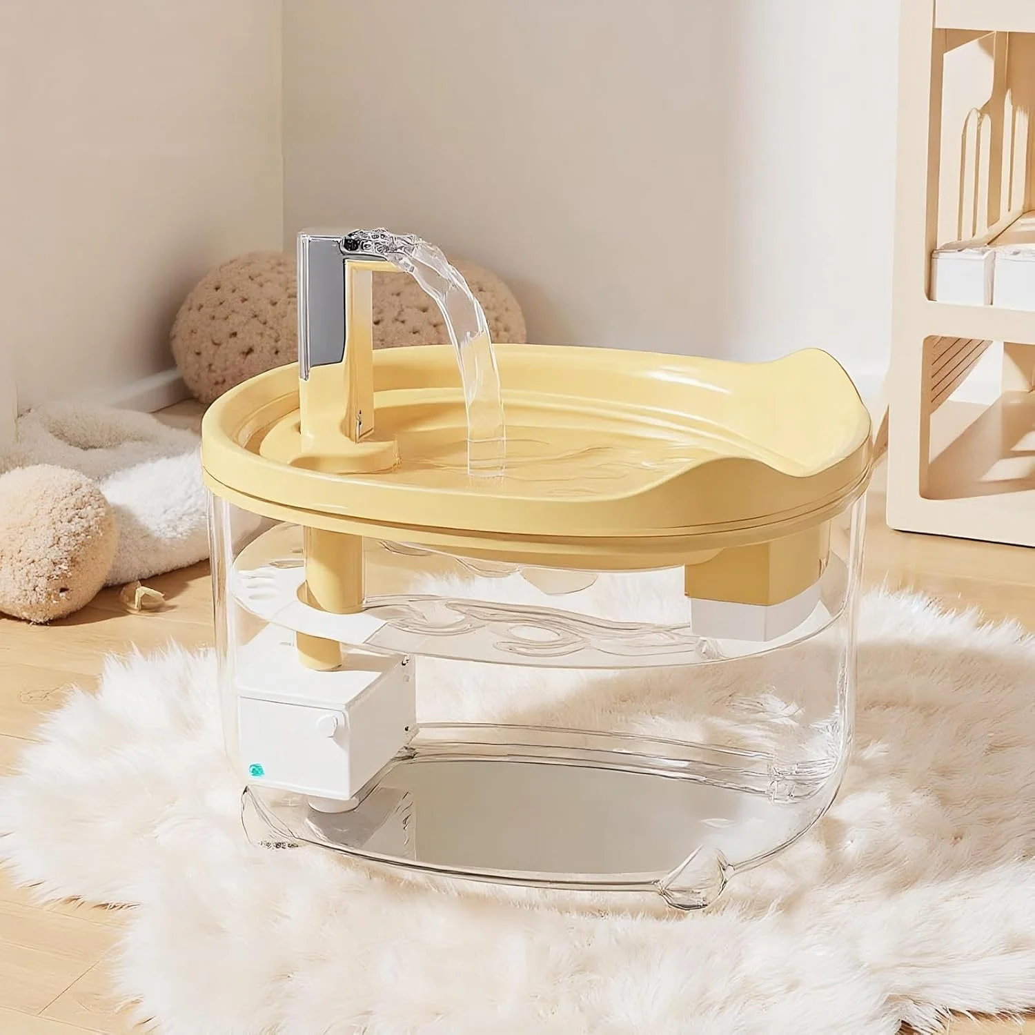 آبخوری اتوماتیک حیوانات خانگی - آبنما برای گربه و سگ - ظرف 1.5 لیتری برای حیوانات کوچک، توله سگ، بچه گربه، مناسب خانه و آپارتمان آبخوری اتوماتیک حیوانات خانگی - آبنما برای گربه و سگ - ظرف 1.5 لیتری برای حیوانات کوچک، توله سگ، بچه گربه، مناسب خانه و آپارتمان