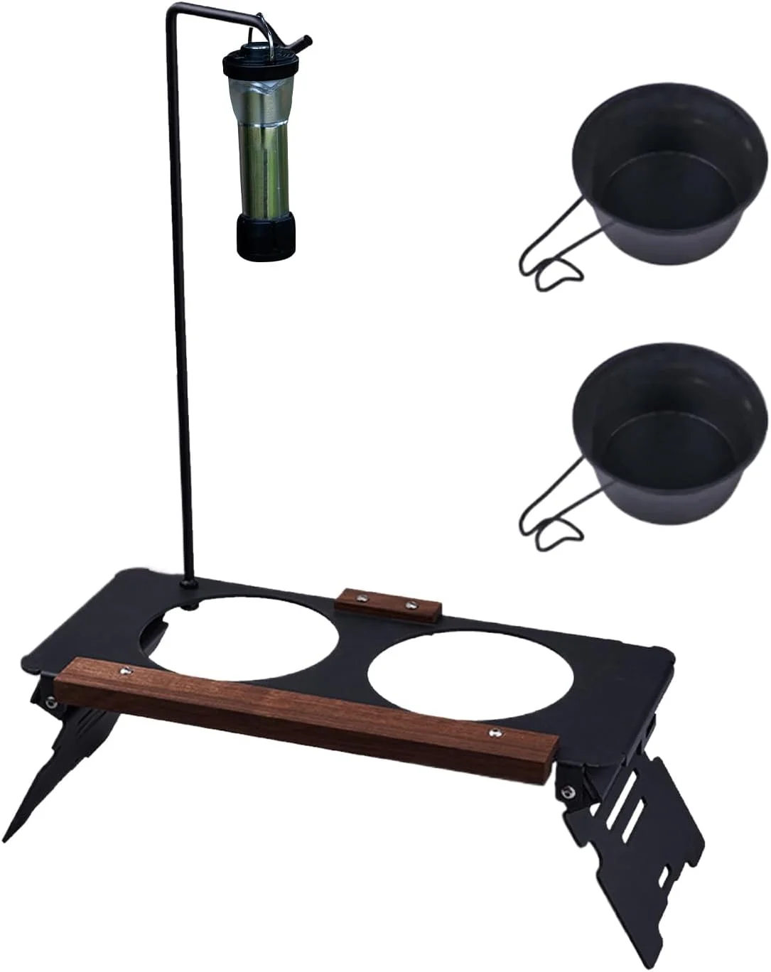 پایه ظرف سگ، ایستگاه تغذیه قابل تنظیم قابل حمل گربه، ایستگاه تغذیه حیوانات خانگی برای غذا خوردن آب در خانه، حیاط، داخل و خارج از منزل