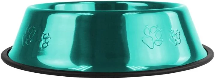 کاسه استیل ضد لغزش پلاتینیوم پتز، 6 اونس، آبی کارائیب کاسه استیل ضد لغزش پلاتینیوم پتز، 6 اونس، آبی کارائیب