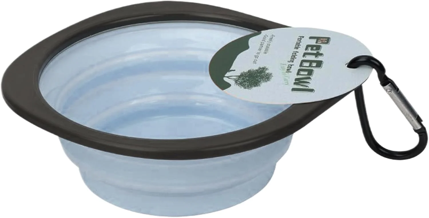 کاسه مسافرتی سگ | کاسه آب تاشو و قابل حمل سگ، ظرف غذا، ظرف آبخوری با گیره کارابین، لوازم غذاخوری برای پیاده روی و مسافرت در فضای باز کاسه مسافرتی سگ | کاسه آب تاشو و قابل حمل سگ، ظرف غذا، ظرف آبخوری با گیره کارابین، لوازم غذاخوری برای پیاده روی و مسافرت در فضای باز