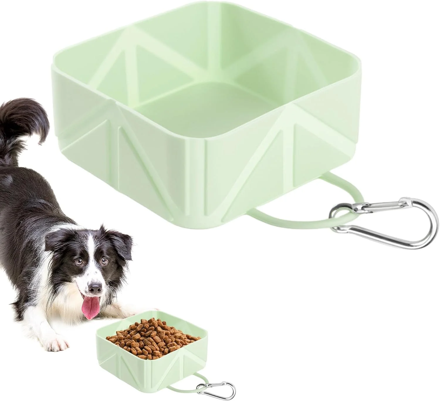 کاسه آب سگ تاشو قابل حمل | ظرف غذای تاشو حیوانات خانگی، 500 میلی لیتر مناسب برای سگ ها و گربه های کوچک و متوسط، مسافرت با ماشین، قایق، پیاده روی، کمپینگ و ساحل کاسه آب سگ تاشو قابل حمل | ظرف غذای تاشو حیوانات خانگی، 500 میلی لیتر مناسب برای سگ ها و گربه های کوچک و متوسط، مسافرت با ماشین، قایق، پیاده روی، کمپینگ و ساحل