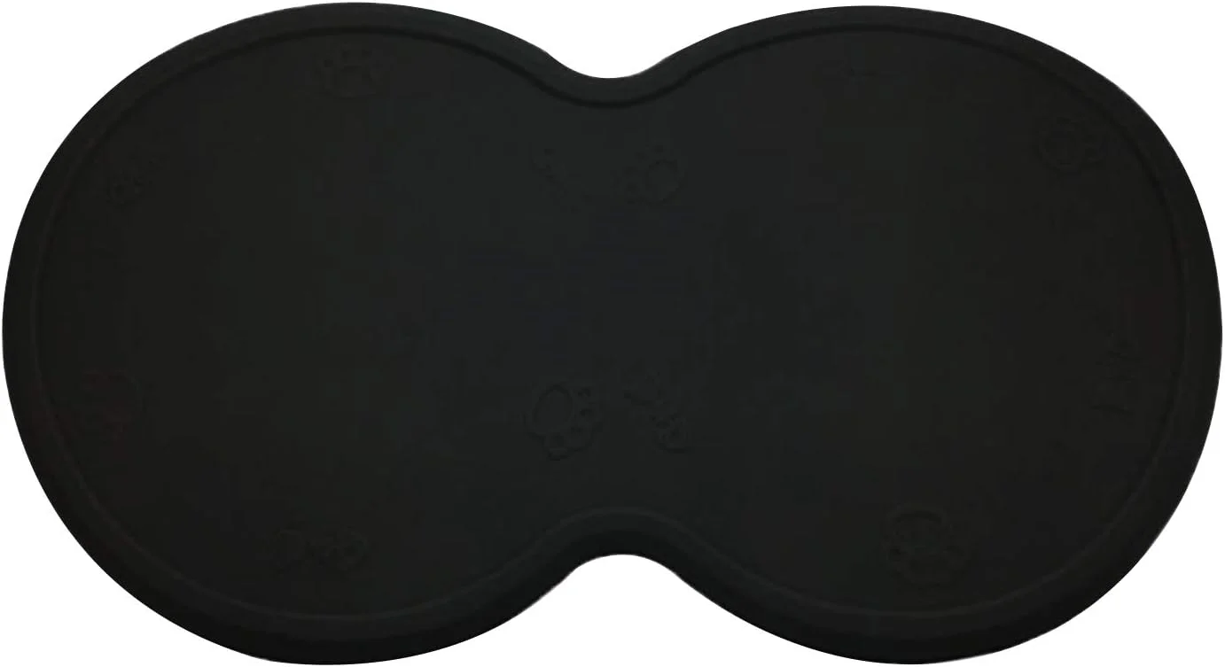 زیرانداز سیلیکونی غذای حیوانات خانگی، سگ و گربه، ضد لغزش و ضد آب، سینی غذای حیوانات خانگی، زیر بشقابی کاسه گربه، 47.5x27 سانتی متر