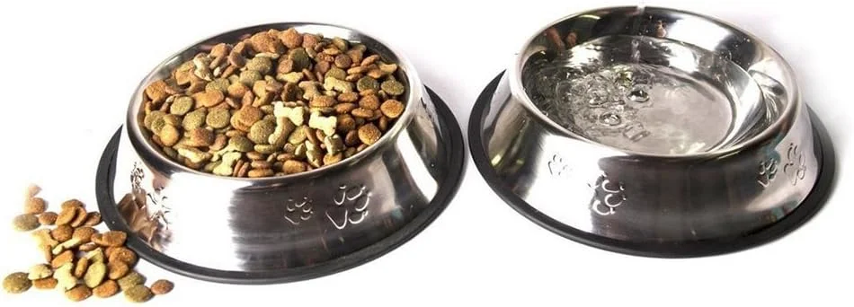 ظرف غذای حیوانات خانگی U K، کاسه سگ ضد شوک قابل حمل، کاسه سگ ضد لغزش استیل، کاسه غذای گربه غیر سمی و بادوام سازگار با محیط زیست، لوازم حیوانات خانگی، 15 سانتی متر، بادوام و کاربردی
