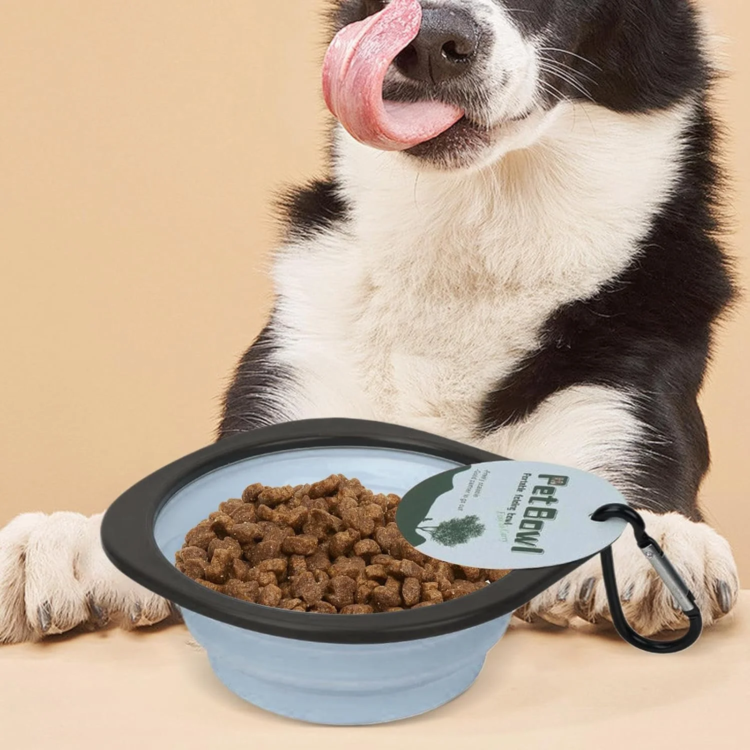 کاسه آب و غذای تاشو سگ | ظرف غذا و آب تاشو مسافرتی سگ با گیره کارابین، لوازم تغذیه برای پیاده روی و مسافرت در فضای باز کاسه آب و غذای تاشو سگ | ظرف غذا و آب تاشو مسافرتی سگ با گیره کارابین، لوازم تغذیه برای پیاده روی و مسافرت در فضای باز