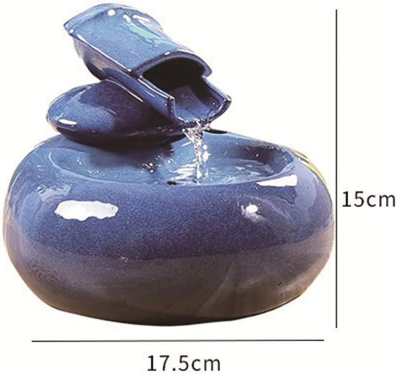 آبخوری اتوماتیک حیوانات خانگی، منبع آب گربه، گردش اتوماتیک، لوازم حیوانات خانگی، سرامیکی، محافظ محیط زیست، بی صدا (رنگ: آبی، اندازه: 17.5 * 15 سانتی متر) آبخوری اتوماتیک حیوانات خانگی، منبع آب گربه، گردش اتوماتیک، لوازم حیوانات خانگی، سرامیکی، محافظ محیط زیست، بی صدا (رنگ: آبی، اندازه: 17.5 * 15 سانتی متر)