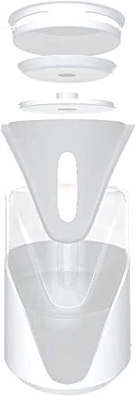 Pet Fountain, Pet supplies cat electric water dispenser automatic water bowl dog water dispenser water dispenser drinking water basin pure (Color : Gray)