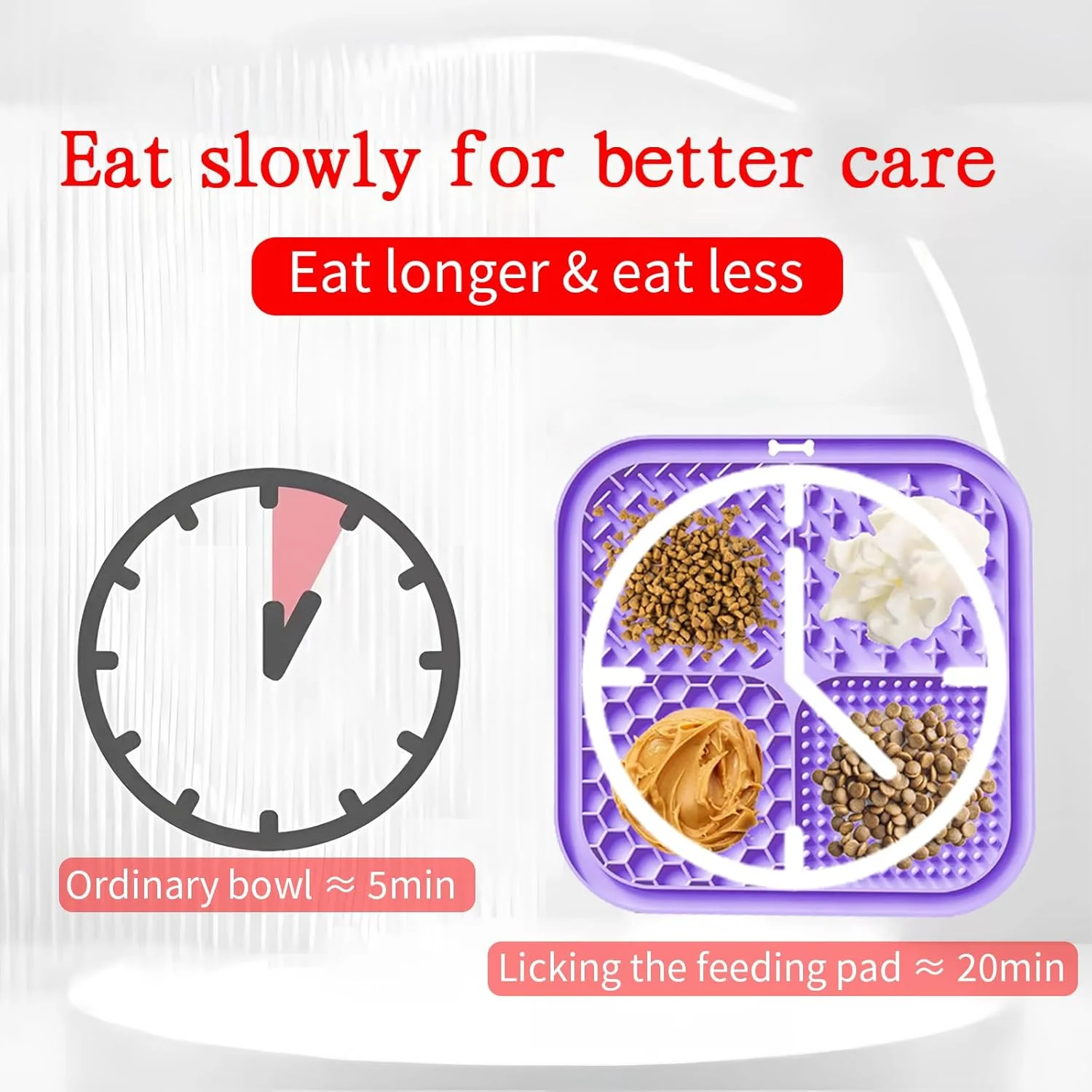 پد لیسیدنی سگ، بسته 2 عددی، پد لیسیدنی با مکنده برای تغذیه آهسته حیوانات خانگی، حمام و آموزش، پد غذای سگ برای کاهش اضطراب به همراه برس تمیز کننده و کاردک
