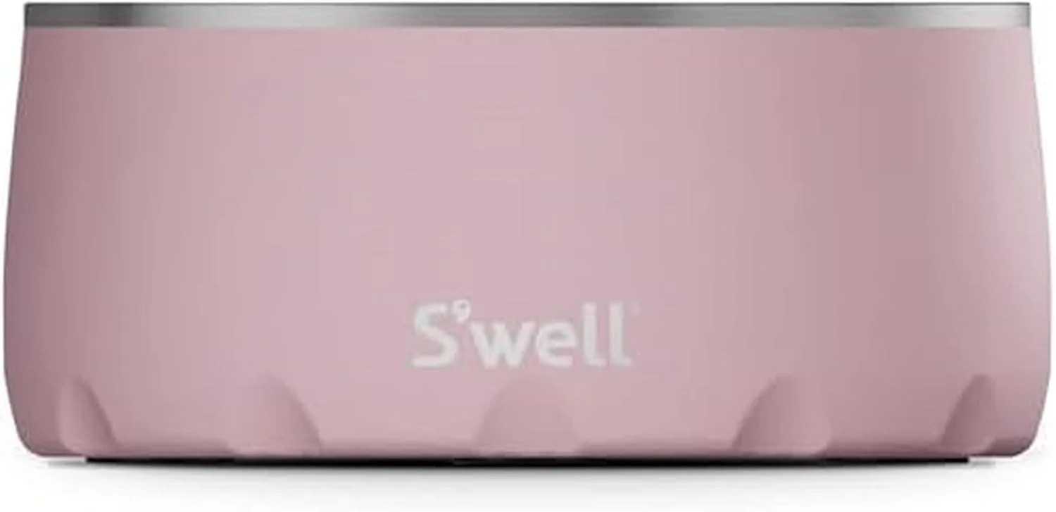 ظرف استیل سگ S'well - برای سگ های سایز متوسط تا بزرگ - 946 میلی لیتر، توپاز صورتی - طراحی ضد لغزش و ضد ریزش با کف لاستیکی و قابل شستشو در ماشین ظرفشویی - ظرف حیوانات خانگی فاقد BPA برای غذا و آب ظرف استیل سگ S'well - برای سگ های سایز متوسط تا بزرگ - 946 میلی لیتر، توپاز صورتی - طراحی ضد لغزش و ضد ریزش با کف لاستیکی و قابل شستشو در ماشین ظرفشویی - ظرف حیوانات خانگی فاقد BPA برای غذا و آب