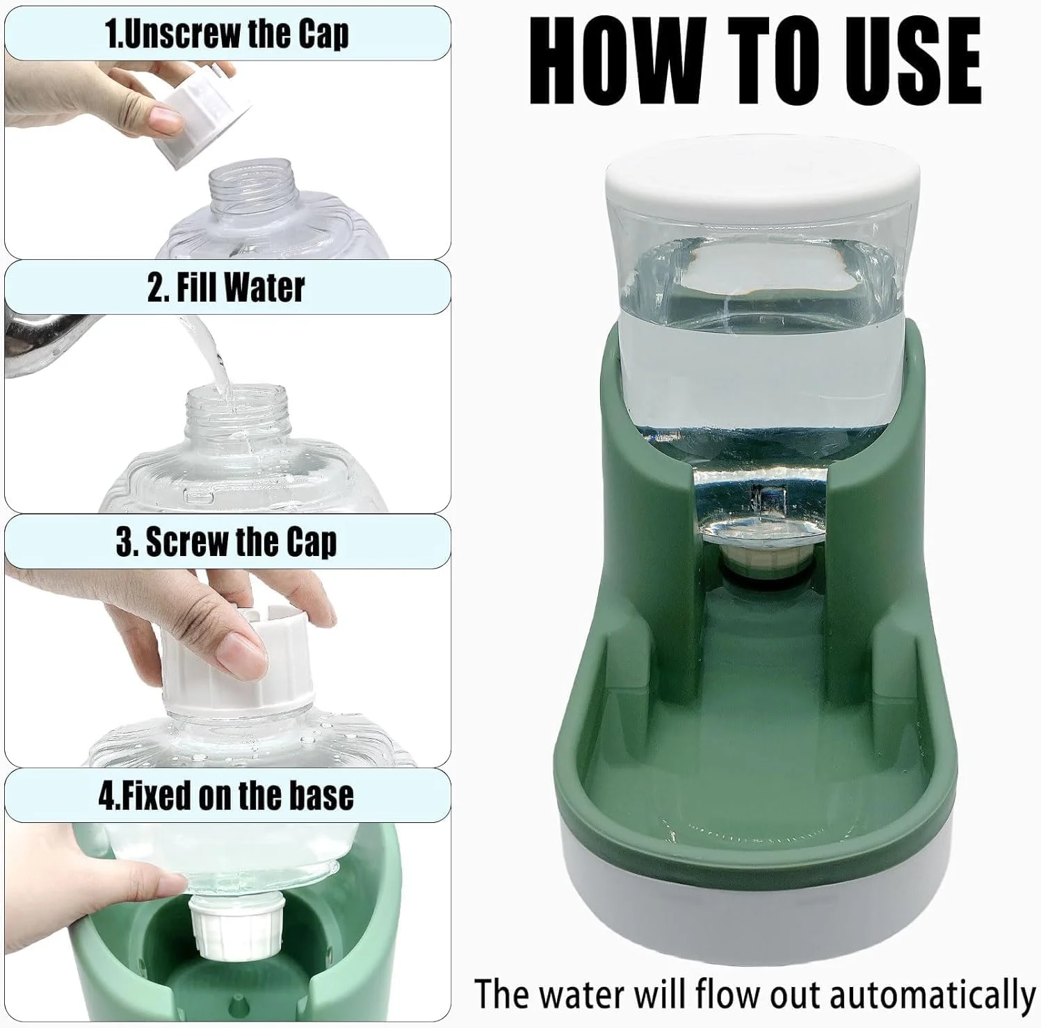 مجموعه دو عددی ظرف غذا و آب حیوانات خانگی سواستو، ظرف غذای حیوانات خانگی با ظرفیت 3.8 لیتر و کاسه آب، ست ظرف غذا و آب سگ، کاسه غذای سگ