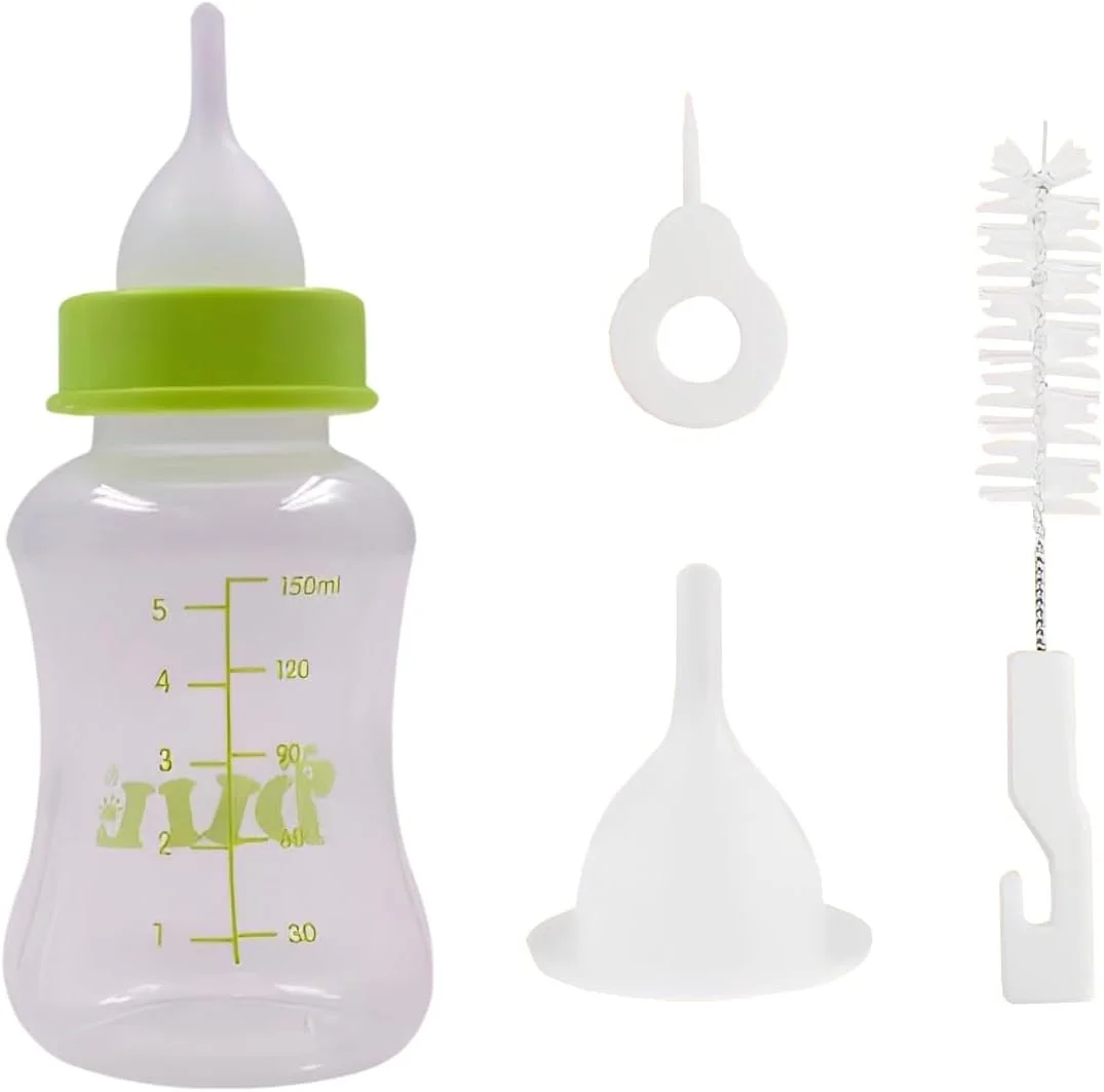 شیشه شیر حیوانات خانگی - ست کامل تغذیه برای توله سگ ها و بچه گربه های تازه متولد شده، شیشه شیر سگ و گربه (سبز، 150 میلی لیتر) شیشه شیر حیوانات خانگی - ست کامل تغذیه برای توله سگ ها و بچه گربه های تازه متولد شده، شیشه شیر سگ و گربه (سبز، 150 میلی لیتر)