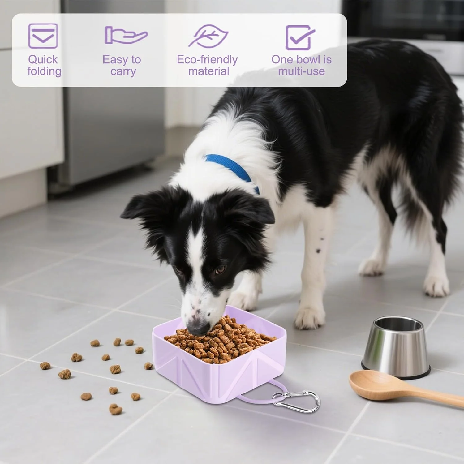 ظرف غذای تاشو مسافرتی سگ - ظرف غذای تاشو حیوانات خانگی | ظرف آبخوری 500 میلی لیتری برای سگ ها و گربه های کوچک و متوسط مناسب ماشین، قایق، مسافرت، پیاده روی، کمپینگ و ساحل ظرف غذای تاشو مسافرتی سگ - ظرف غذای تاشو حیوانات خانگی | ظرف آبخوری 500 میلی لیتری برای سگ ها و گربه های کوچک و متوسط مناسب ماشین، قایق، مسافرت، پیاده روی، کمپینگ و ساحل