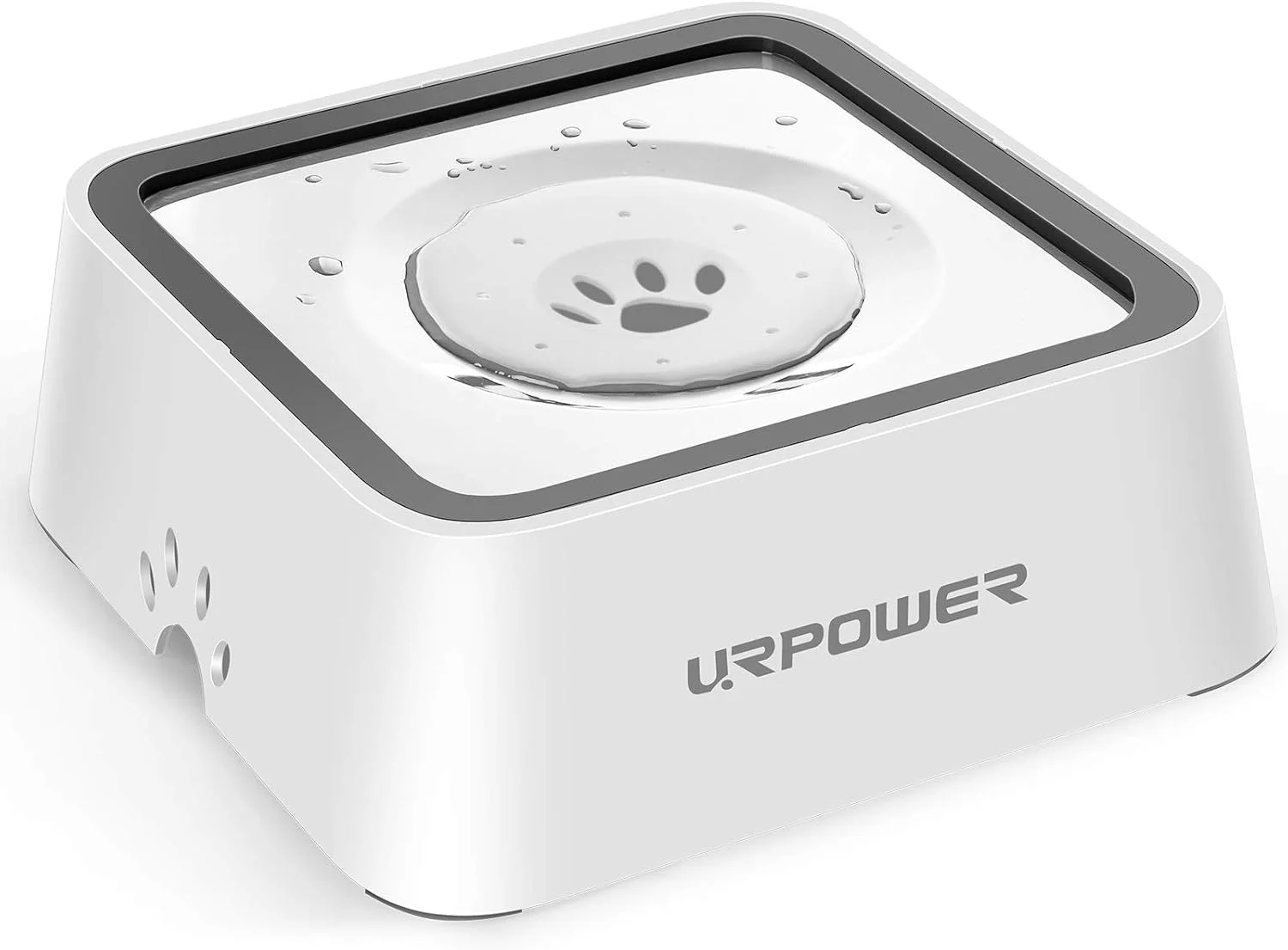 ظرف آب سگ URPOWER با ظرفیت بزرگ 2.5 لیتری (85 اونس)، بدون ریزش، پخش کننده آب حیوانات خانگی برای نوشیدنی های نامرتب، ضد پاشش، تغذیه کننده آهسته آب، ظرف آب مسافرتی قابل حمل برای سگ، گربه و حیوانات خانگی