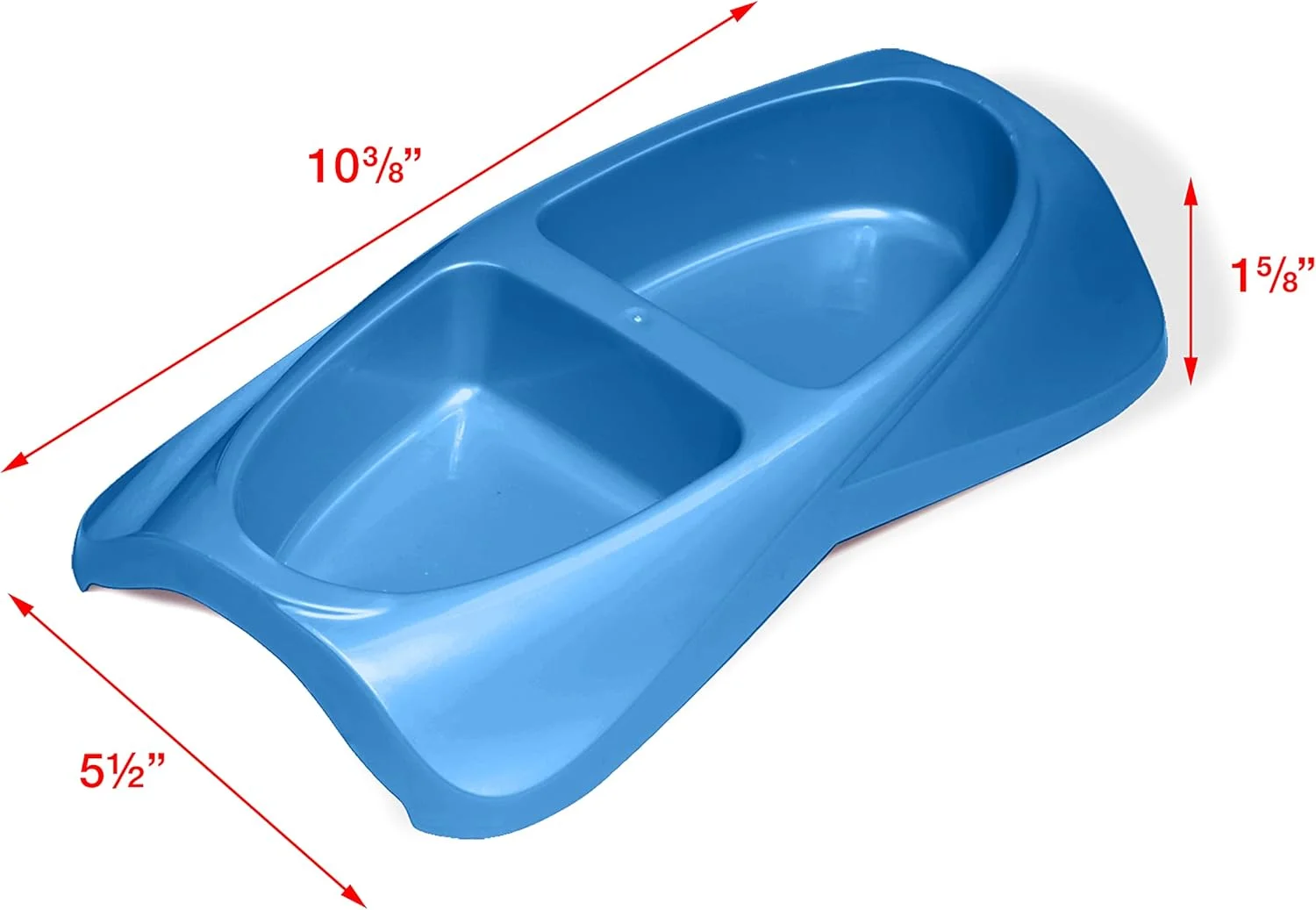 ظرف دو قلو کوچک سبک ون نس، 470 میلی لیتر در هر طرف