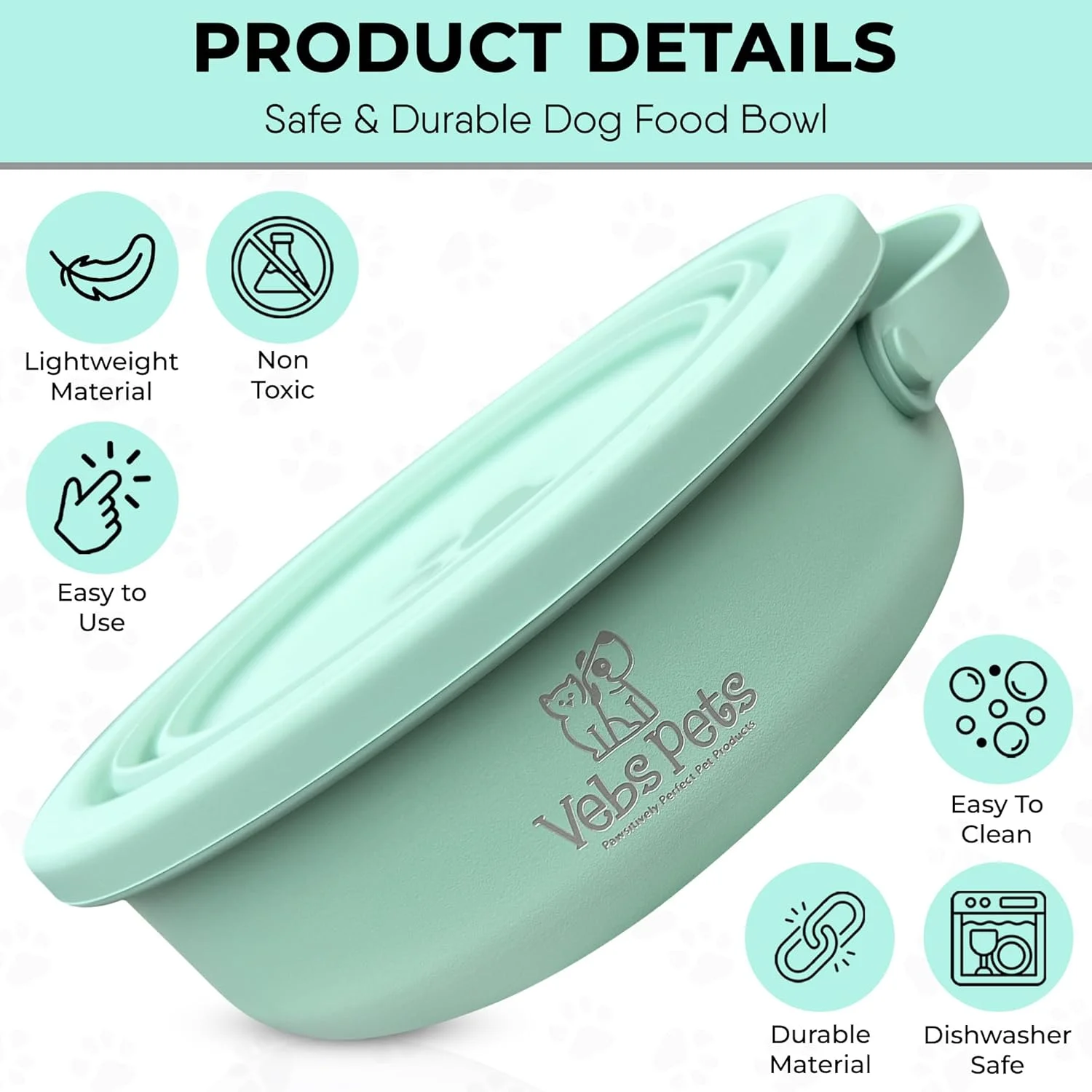 کاسه سگ استیل ضد زنگ 850 گرمی با درب کاسه تاشو 560 گرمی با دسته، ضد نشت، ضد لغزش، کاسه غذای حیوانات خانگی برای سگ و گربه، سگ های متوسط، کاسه مسافرتی قابل حمل (یشمی) کاسه سگ استیل ضد زنگ 850 گرمی با درب کاسه تاشو 560 گرمی با دسته، ضد نشت، ضد لغزش، کاسه غذای حیوانات خانگی برای سگ و گربه، سگ های متوسط، کاسه مسافرتی قابل حمل (یشمی)