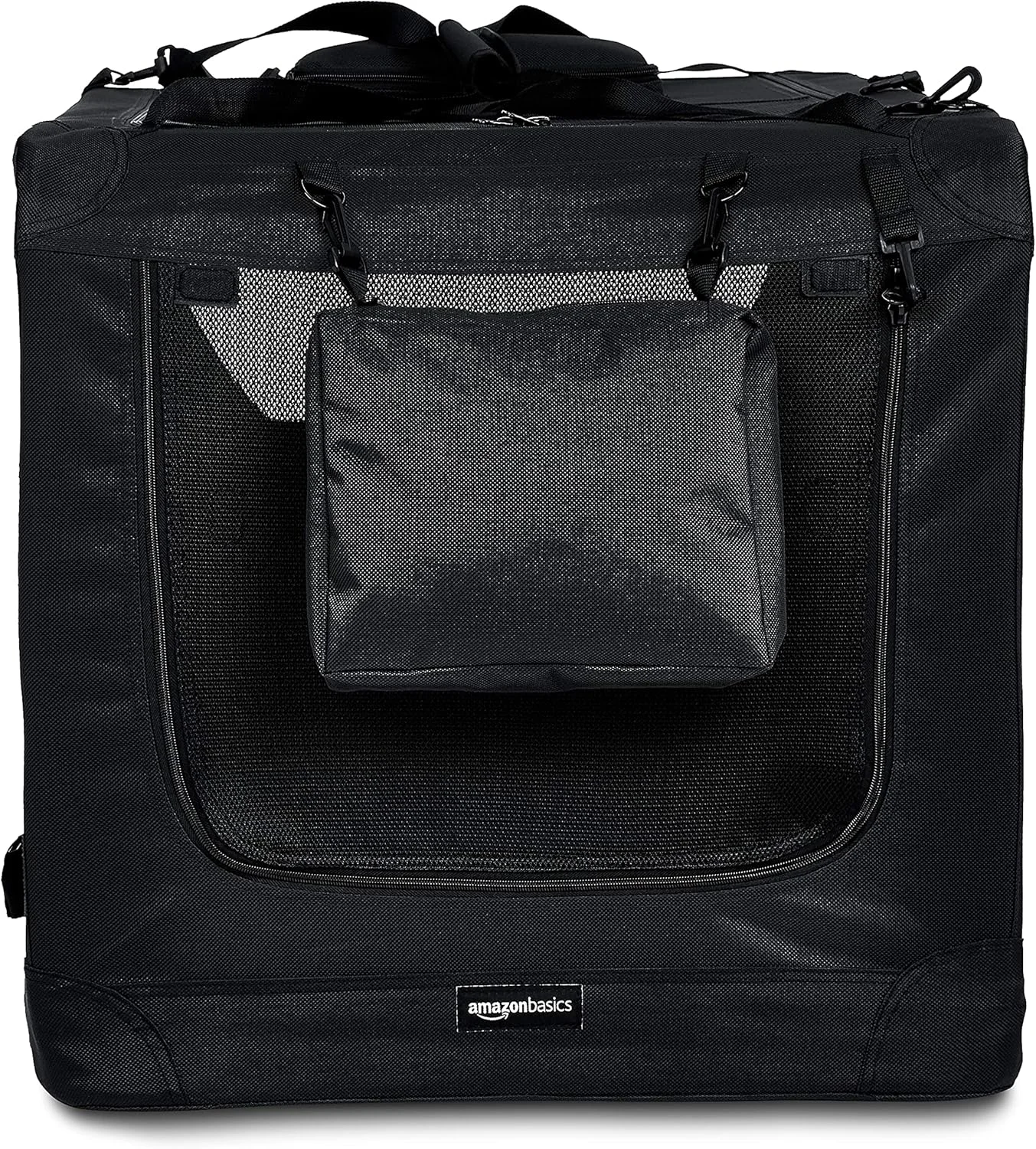 محفظه حمل تاشو و نرم حیوانات خانگی آمازون بیسیکس - 91x61 سانتی متر، مشکی محفظه حمل تاشو و نرم حیوانات خانگی آمازون بیسیکس - 91x61 سانتی متر، مشکی