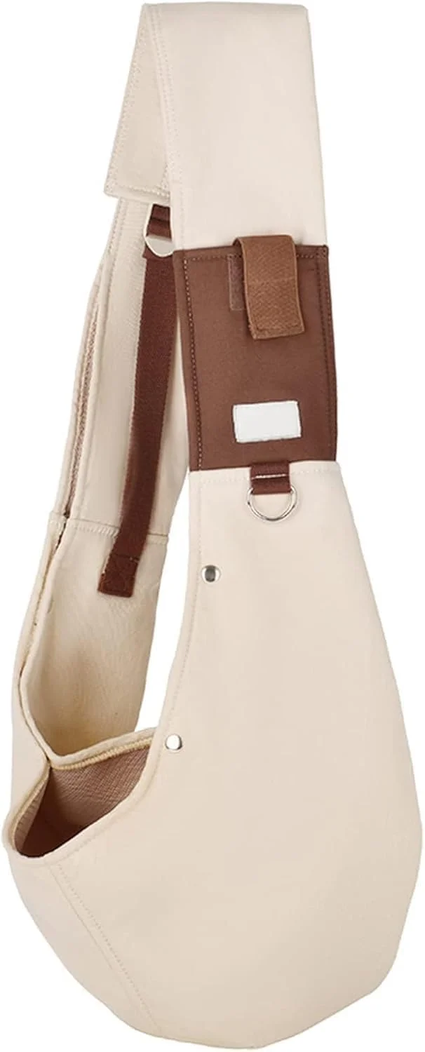 کیف حمل حیوانات خانگی یک طرفه Azonee، آغوشی سگ برای سگ های کوچک، کیف حیوانات خانگی دو طرفه با بند شانه قابل تنظیم، حمل کننده حیوانات خانگی روی سینه بدون دست، مناسب برای توله سگ ها و گربه ها در سفر های خارج از منزل