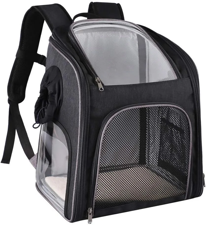 کیف حمل حیوانات خانگی کوله پشتی شفاف و قابل مشاهده PVC با پنجره ضد آب تنفسی سگ حیوان خانگی توله سگ کیسه حمل توری برای مسافرت در فضای باز کیف حمل حیوانات خانگی کوله پشتی شفاف و قابل مشاهده PVC با پنجره ضد آب تنفسی سگ حیوان خانگی توله سگ کیسه حمل توری برای مسافرت در فضای باز