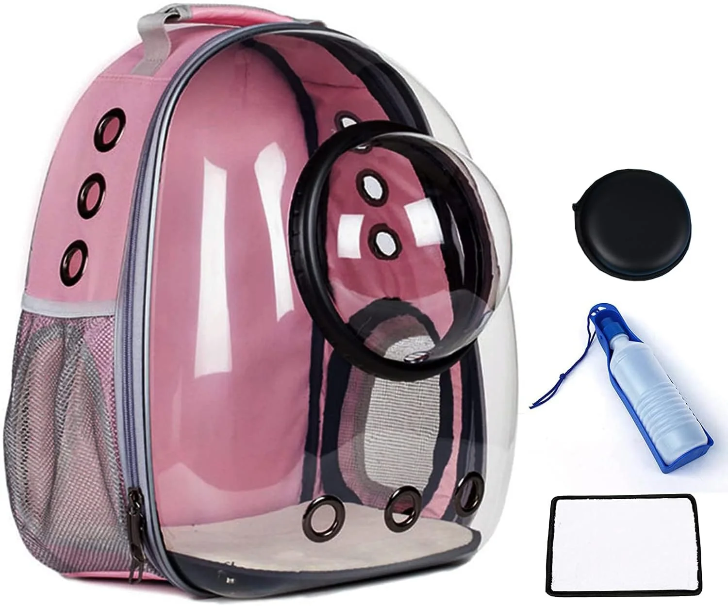 کیف کوله پشتی گربه، کوله پشتی حبابی حیوانات خانگی، کیف حمل حیوانات خانگی با پوشش فضایی، ضد آب شفاف و قابل تنفس، مناسب برای مسافرت، پیاده روی، قدم زدن و استفاده در فضای باز (صورتی) کیف کوله پشتی گربه، کوله پشتی حبابی حیوانات خانگی، کیف حمل حیوانات خانگی با پوشش فضایی، ضد آب شفاف و قابل تنفس، مناسب برای مسافرت، پیاده روی، قدم زدن و استفاده در فضای باز (صورتی)