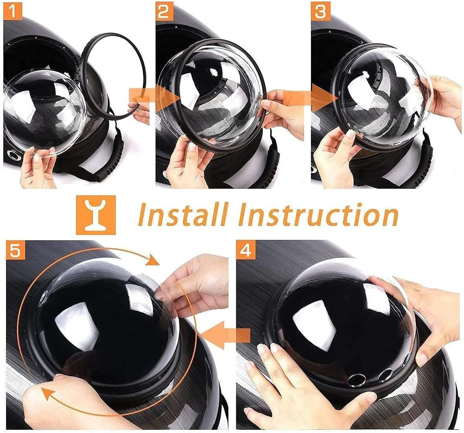 کیف کوله پشتی حمل حیوانات خانگی مدل فضایی تنفسی، مناسب سگ و گربه های کوچک