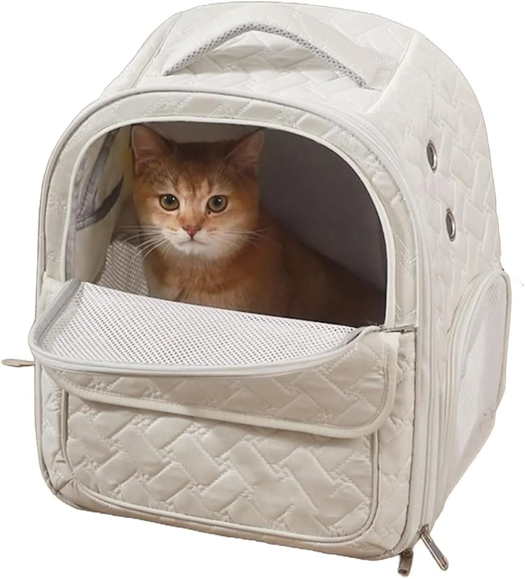 کیف حمل گربه | کوله پشتی حمل سگ، کیف دستی تاشو قابل حمل برای کمپینگ، پیاده روی، موتور سیکلت، گردش های خارج از منزل، ماشین و داخل خانه کیف حمل گربه | کوله پشتی حمل سگ، کیف دستی تاشو قابل حمل برای کمپینگ، پیاده روی، موتور سیکلت، گردش های خارج از منزل، ماشین و داخل خانه