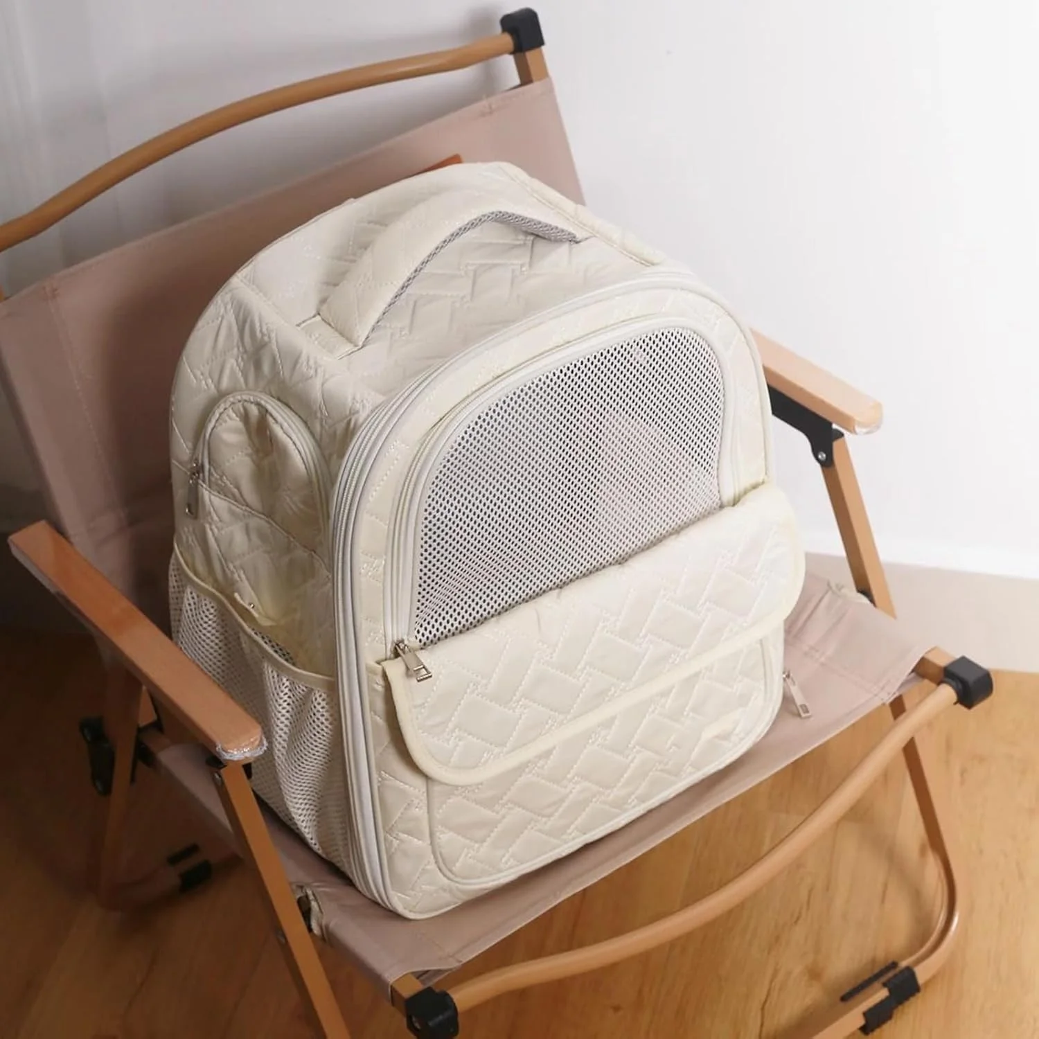 کیف حمل گربه | کوله پشتی حمل سگ، کیف دستی تاشو قابل حمل برای کمپینگ، پیاده روی، موتور سیکلت، گردش های خارج از منزل، ماشین و داخل خانه