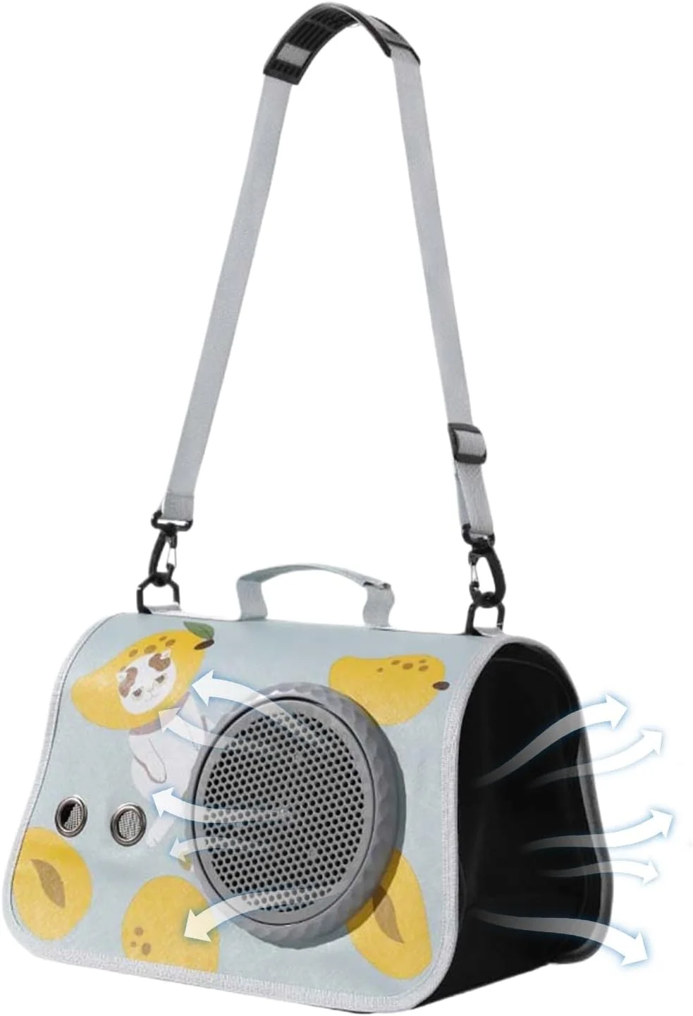 کیف حمل حیوانات خانگی، کیف بزرگ ضدآب با بند شانه برای سفرهای کوتاه، پیک نیک، پیاده روی، کمپینگ و رفت و آمد