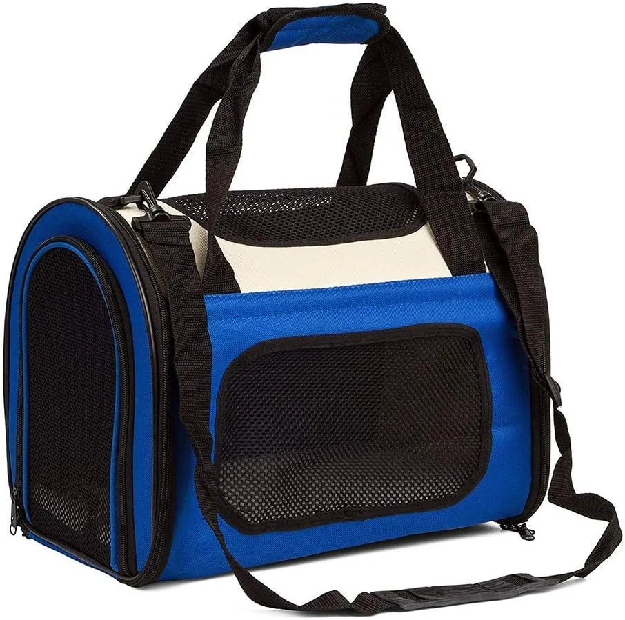 کیف حمل حیوانات خانگی، مناسب سگ و گربه، قفس تاشو قابل حمل برای حیوانات کوچک، حمل و نقل با ماشین، 50 * 30 * 33 سانتی متر