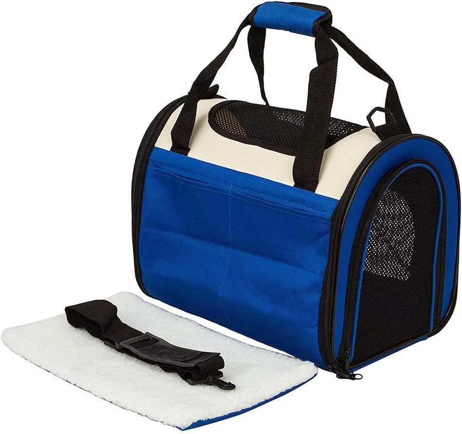 کیف حمل حیوانات خانگی، مناسب سگ و گربه، قفس تاشو قابل حمل برای حیوانات کوچک، حمل و نقل با ماشین، 50 * 30 * 33 سانتی متر