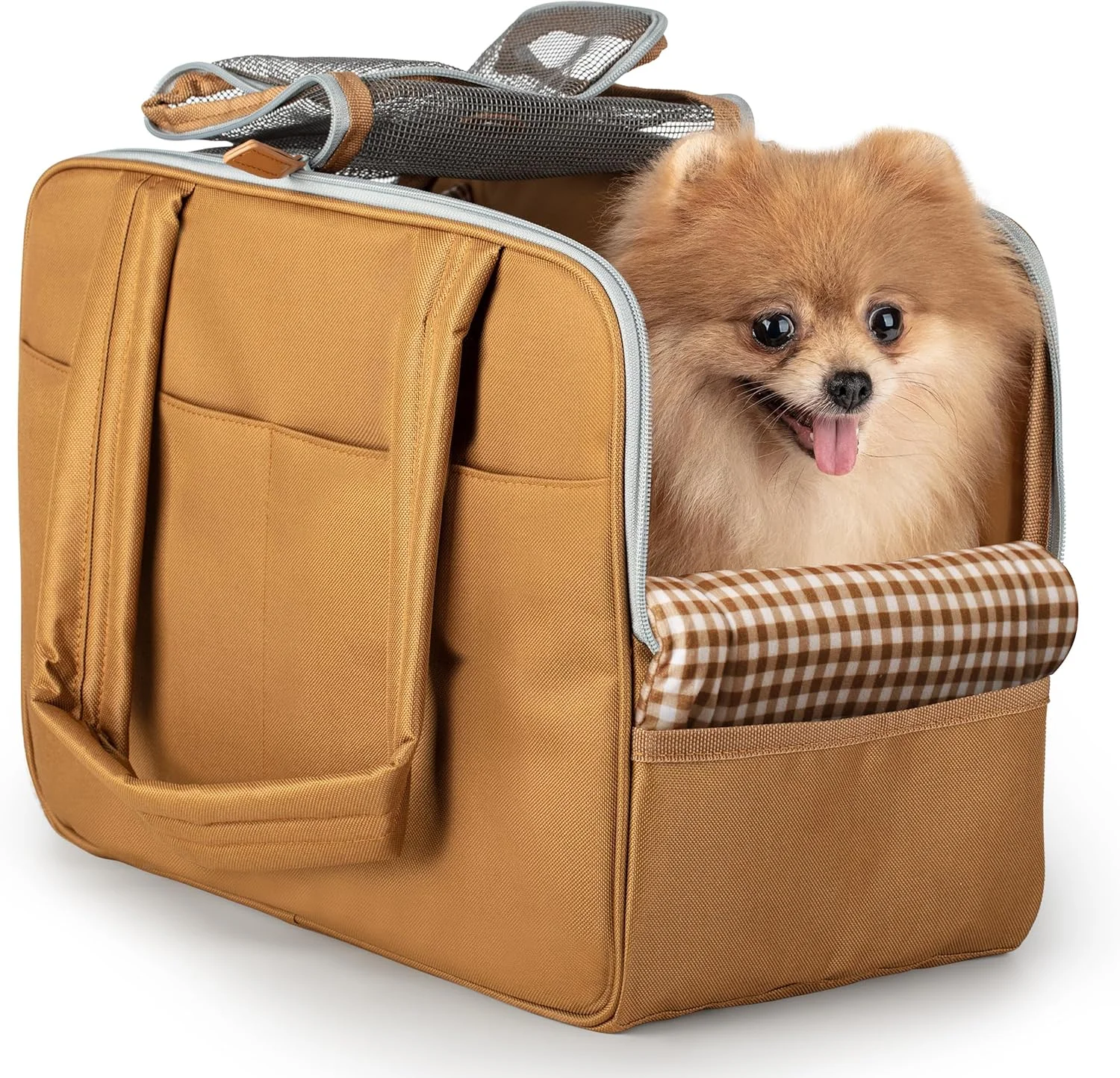 کیف حمل سگ برای سگ های کوچک - کیف مسافرتی پلی استر با فضای داخلی پنبه ای، بند راحت، جیب های متعدد و توری قابل تنفس - کیف بادوام و سبک وزن برای گربه - کیف حمل حیوانات خانگی کوچک و کاربردی کیف حمل سگ برای سگ های کوچک - کیف مسافرتی پلی استر با فضای داخلی پنبه ای، بند راحت، جیب های متعدد و توری قابل تنفس - کیف بادوام و سبک وزن برای گربه - کیف حمل حیوانات خانگی کوچک و کاربردی