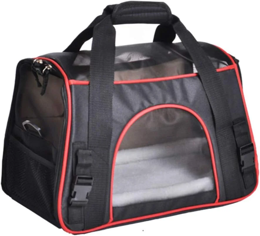 کیف حمل حیوانات خانگی نرم، کیف قابل حمل سگ و گربه با تشک پشمی، قفس تاشو مناسب سگ و گربه