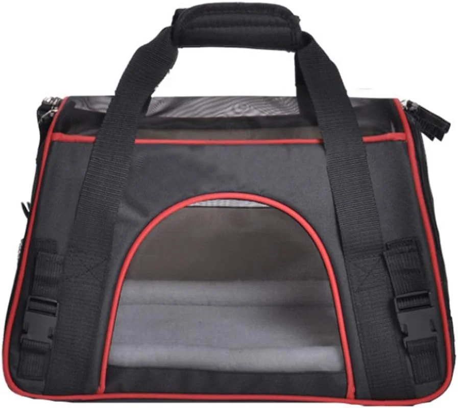 کیف حمل حیوانات خانگی نرم، کیف قابل حمل سگ و گربه با تشک پشمی، قفس تاشو مناسب سگ و گربه