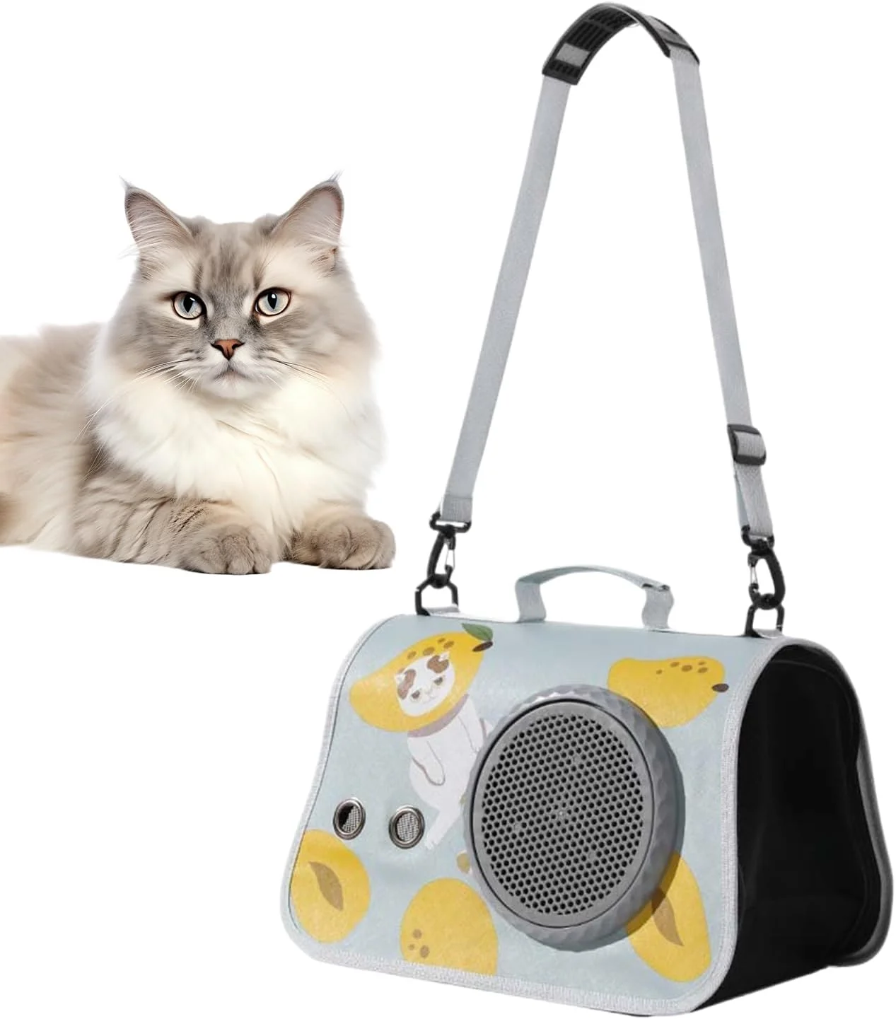 کیف حمل سگ، کیف شانه ای مسافرتی حیوانات خانگی، کیف بزرگ ضد آب با بند شانه ای برای سفرهای کوتاه، پیک نیک، پیاده روی، کمپینگ و رفت و آمد