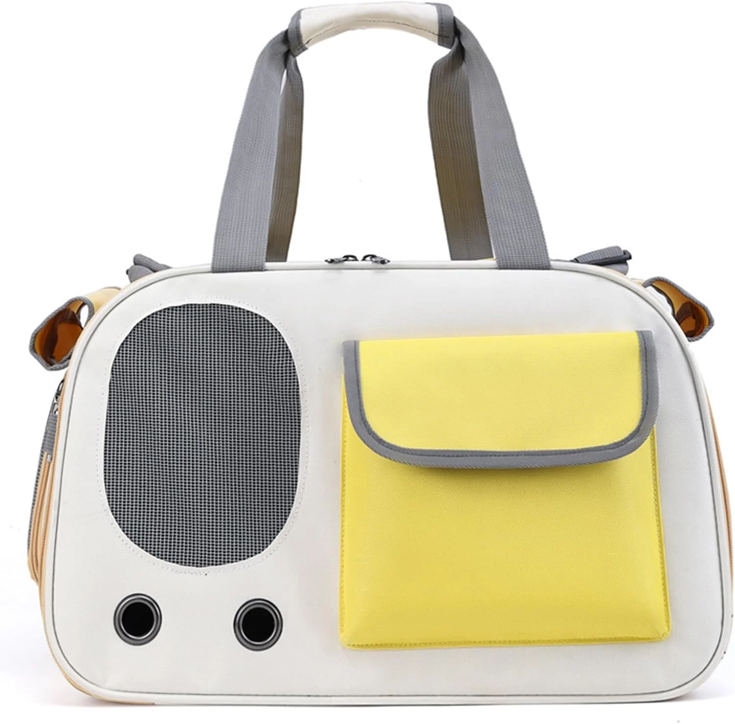 کیف حمل سگ، کیف حمل حیوانات خانگی با دیواره نرم و بند شانه قابل تنظیم، مورد تایید خطوط هوایی، دارای تهویه مناسب، کیف حمل تاشو گربه برای گربه ها، سگ های کوچک، بچه گربه، خرگوش زیر 10 کیلوگرم، قرمز، M