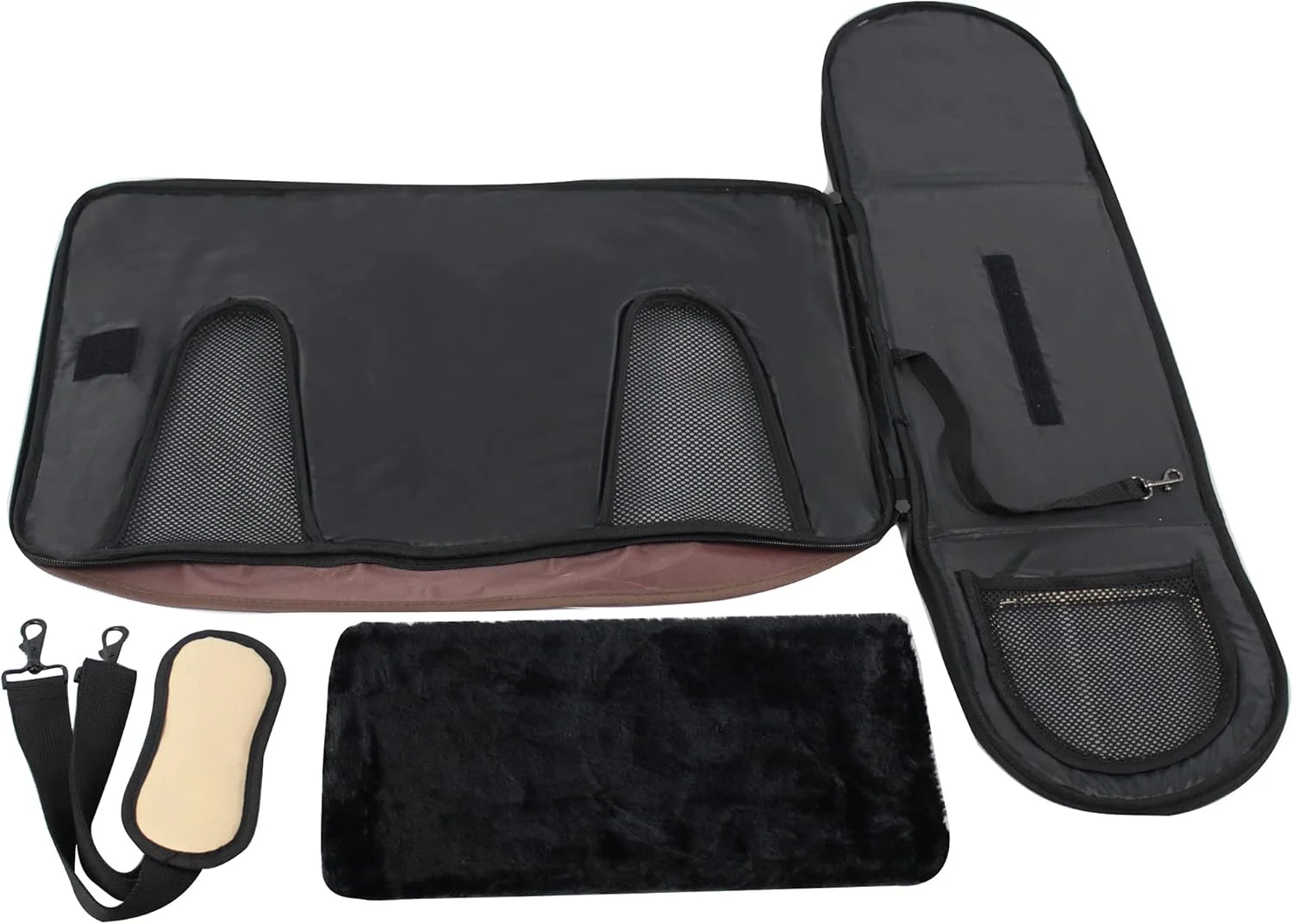 کیف حمل حیوانات خانگی نرم و راحت EliteField Deluxe، در اندازه‌ها و رنگ‌های مختلف موجود است (45.72 سانتی‌متر طول × 25.4 سانتی‌متر عرض × 27.94 سانتی‌متر ارتفاع، قهوه‌ای + بژ)