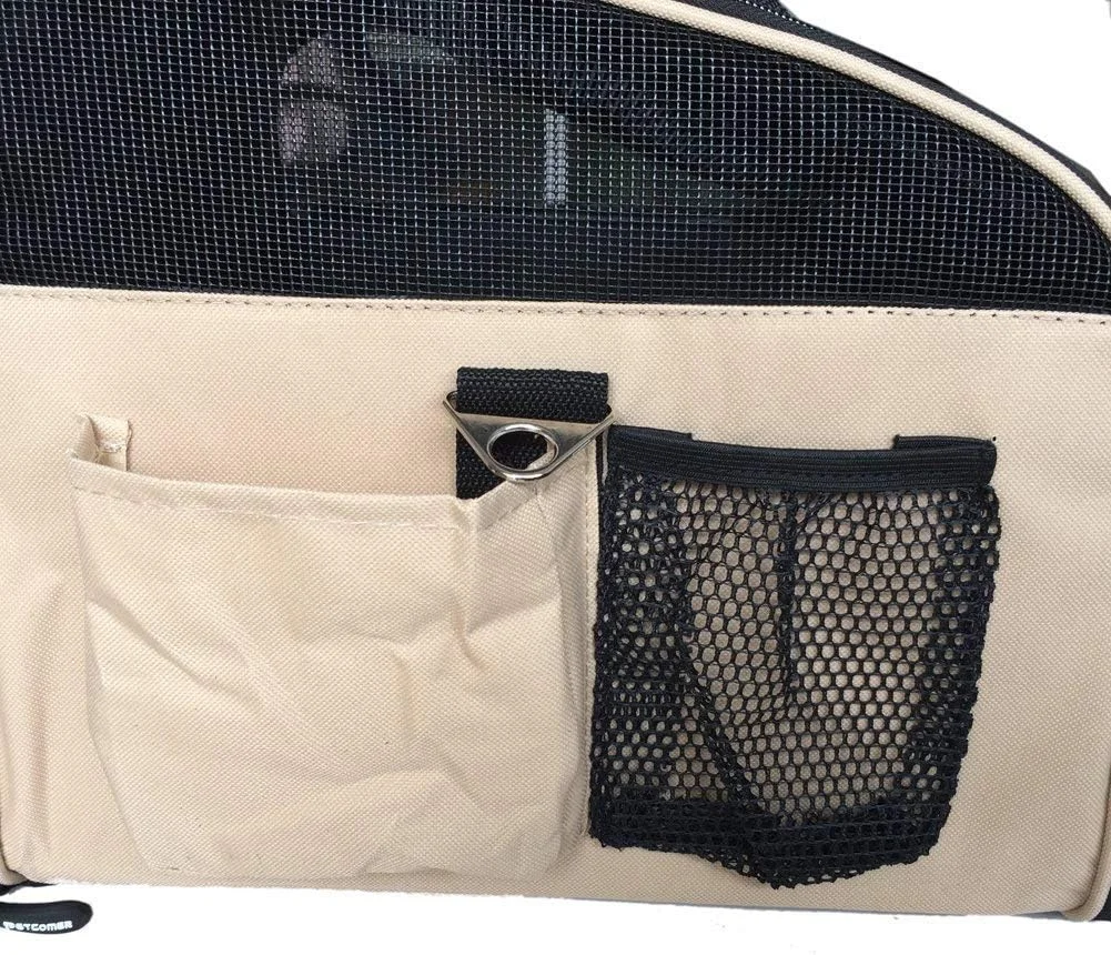 کیف حمل حیوانات خانگی، باکس حمل سگ و گربه، کوله پشتی سگ، زیرانداز ضد آب سگ مناسب برای توله سگ و گربه، مناسب برای صندلی ماشین به همراه نگهدارنده قلاده