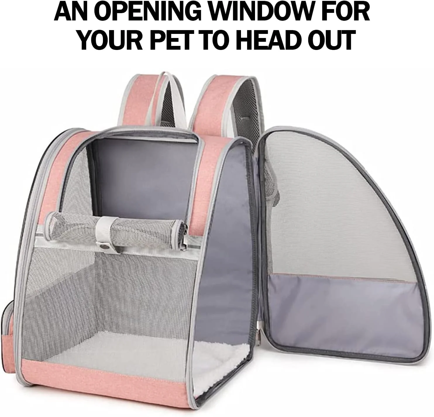 کیف حمل حیوانات خانگی کاست‌ویو، کوله پشتی جادار تاشو با تهویه کامل توری، کیف حمل و نقل قابل حمل و تنفس، طراحی شده برای مسافرت، پیاده‌روی، گردش و فضای باز