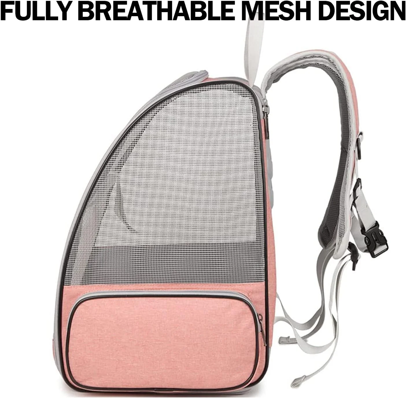 کیف حمل حیوانات خانگی کاست‌ویو، کوله پشتی جادار تاشو با تهویه کامل توری، کیف حمل و نقل قابل حمل و تنفس، طراحی شده برای مسافرت، پیاده‌روی، گردش و فضای باز