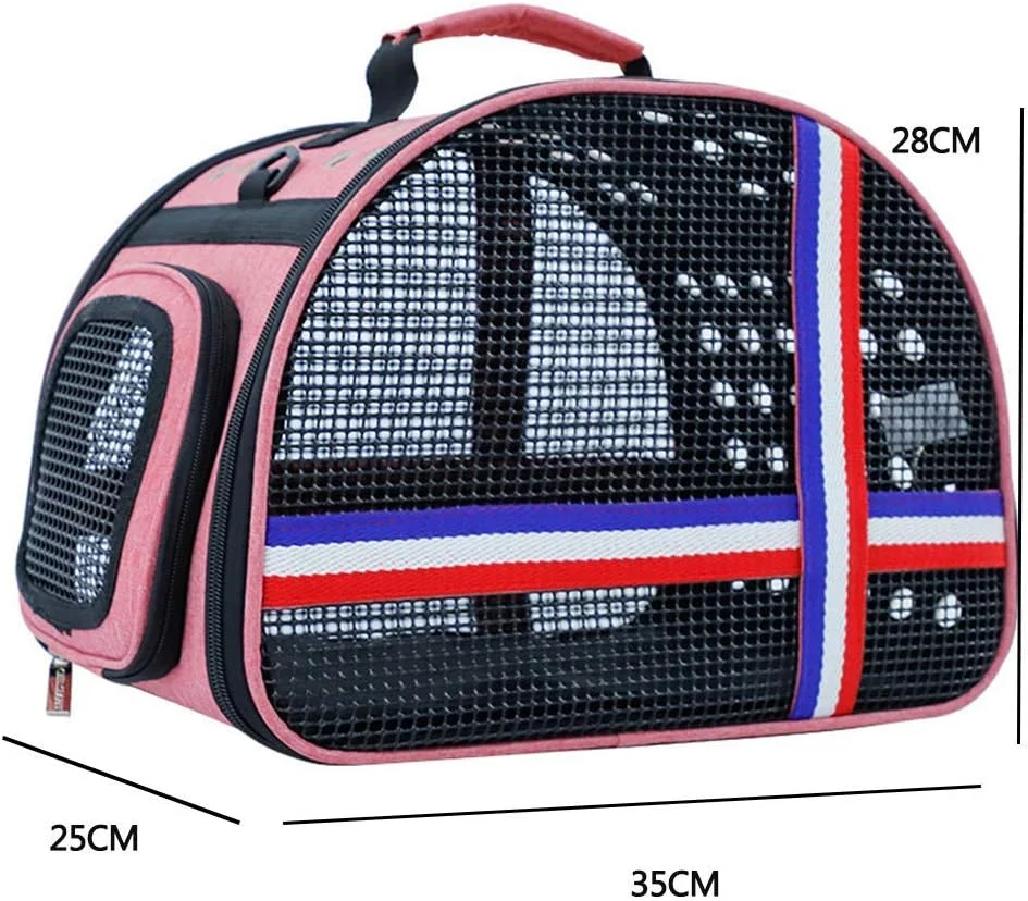 کیف حمل گربه، کیف تاشو قابل حمل و راحت حیوانات خانگی، مورد تایید خطوط هوایی برای سگ های کوچک، گربه ها و توله سگ ها و حیوانات کوچک